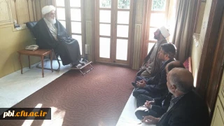 دیدار سرپرست و مسئولین پردیس شهید باهنر با آیت الله مظاهری