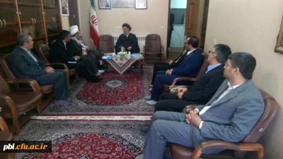 دیدار سرپرست ومعاونین پردیس شهیدباهنراصفهان با امام جمعه ونماینده ولی فقیه در استان اصفهان