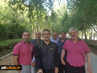 برگزاری  پیاده روی صبحگاهی توسط کارکنان پردیس شهید باهنر در پارک ناژوان