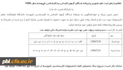 اطلاعیه زمان ثبت نام حضوری پذیرفته شدگان آزمون کاردانی به کارشناسی ناپیوسته سال 1396