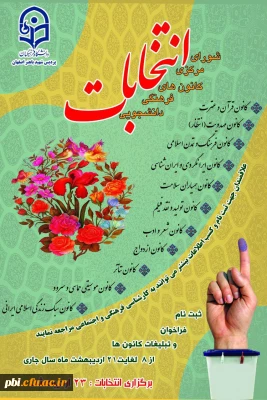 برگزاری انتخابات شورای مرکزی کانون های فرهنگی دانشجویی