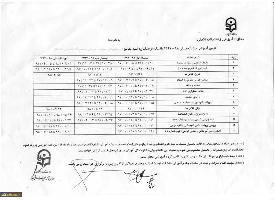 آئین نامه های آموزشی  3