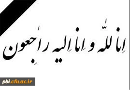 پیام تسلیت خدمت همکار گرامی ، جناب آقای حسین ممتاز