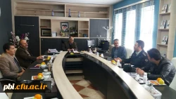 جلسه هم اندیشی مسئولین پردیس شهید باهنر و ریاست کلانتری 19 شهر اصفهان(جناب سروان بدیعیان) 2