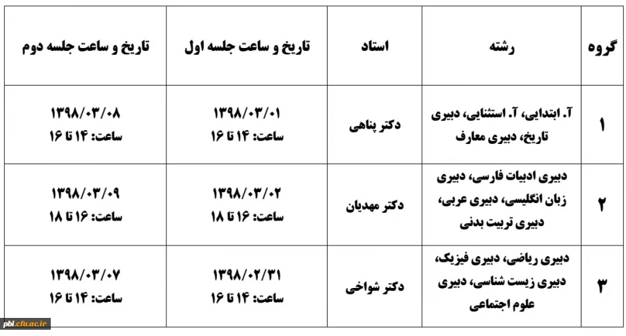 قابل توجه مهارت آموزان ورودی 97: برگزاری جلسه توجیهی و رفع اشکال درس مجازی "اسناد تحولی و فلسفه تعلیم و تربیت" 2