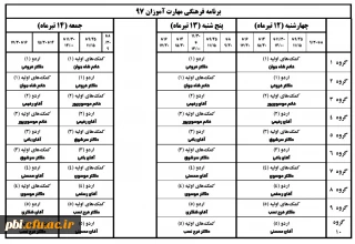 قابل توجه مهارت آموزان ماده 28 ورودی 97: برنامه تشکیل کلاس های حضوری دوره فرهنگی