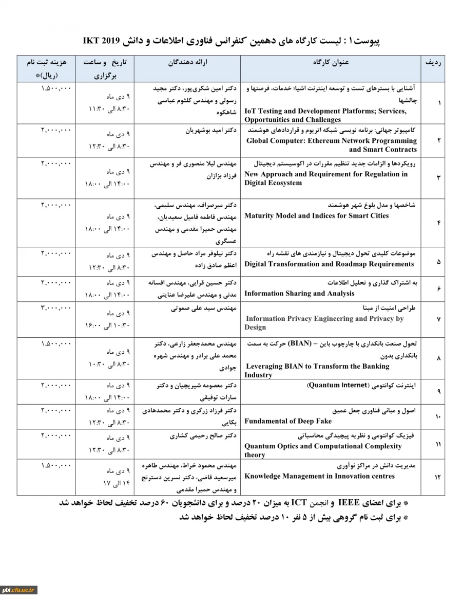 دهمین کنفرانس فناوری اطلاع و دانش  3