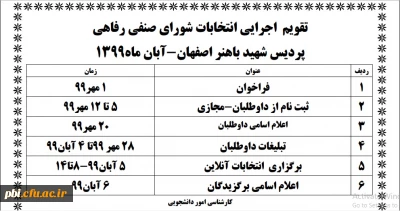 قابل توجه دانشجویان محترم:

آیین نامه برگزاری انتخابات شورای صنفی
