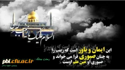 زینب آخر این شبِ تاریک را سر می کند / یاد از یاس و شقایق، یا صنوبر می کند 2