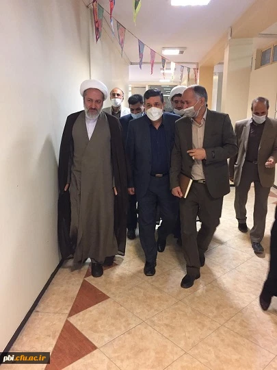 حضور ریاست محترم دانشگاه فرهنگیان جناب آقای دکتر خنیفر به همراه مسئول نهاد رهبری دانشگاه فرهنگیان حجت الاسلام و المسلمین تقوی در پردیس شهید باهنر  10