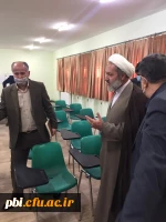 حضور ریاست محترم دانشگاه فرهنگیان جناب آقای دکتر خنیفر به همراه مسئول نهاد رهبری دانشگاه فرهنگیان حجت الاسلام و المسلمین تقوی در پردیس شهید باهنر  11