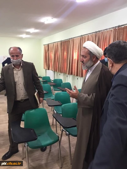 حضور ریاست محترم دانشگاه فرهنگیان جناب آقای دکتر خنیفر به همراه مسئول نهاد رهبری دانشگاه فرهنگیان حجت الاسلام و المسلمین تقوی در پردیس شهید باهنر  11