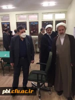 حضور ریاست محترم دانشگاه فرهنگیان جناب آقای دکتر خنیفر به همراه مسئول نهاد رهبری دانشگاه فرهنگیان حجت الاسلام و المسلمین تقوی در پردیس شهید باهنر  2