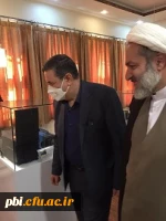 حضور ریاست محترم دانشگاه فرهنگیان جناب آقای دکتر خنیفر به همراه مسئول نهاد رهبری دانشگاه فرهنگیان حجت الاسلام و المسلمین تقوی در پردیس شهید باهنر  8