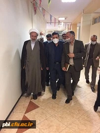 حضور ریاست محترم دانشگاه فرهنگیان جناب آقای دکتر خنیفر به همراه مسئول نهاد رهبری دانشگاه فرهنگیان حجت الاسلام و المسلمین تقوی در پردیس شهید باهنر  10