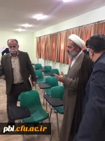 حضور ریاست محترم دانشگاه فرهنگیان جناب آقای دکتر خنیفر به همراه مسئول نهاد رهبری دانشگاه فرهنگیان حجت الاسلام و المسلمین تقوی در پردیس شهید باهنر  11
