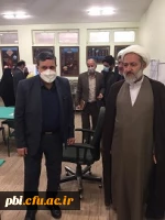 حضور ریاست محترم دانشگاه فرهنگیان جناب آقای دکتر خنیفر به همراه مسئول نهاد رهبری دانشگاه فرهنگیان حجت الاسلام و المسلمین تقوی در پردیس شهید باهنر  12