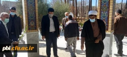 برگزاری مراسم غبارروبی و عطر افشانی بر سر مزار شهدای گمنام پردیس شهید باهنر اصفهان 6