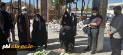 برگزاری مراسم غبارروبی و عطر افشانی بر سر مزار شهدای گمنام پردیس شهید باهنر اصفهان 13