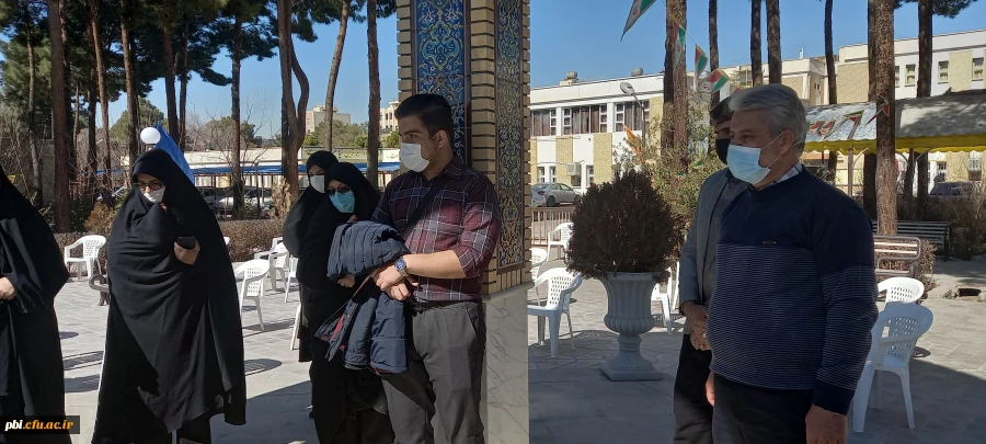 برگزاری مراسم غبارروبی و عطر افشانی بر سر مزار شهدای گمنام پردیس شهید باهنر اصفهان 19