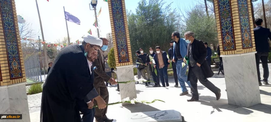 برگزاری مراسم اولین سالگرد به خاک سپاری شهدای گمنام پردیس شهید باهنر اصفهان 3