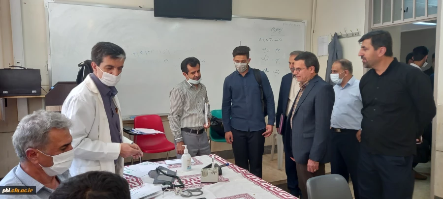 بازدید ریاست دانشگاه فرهنگیان اصفهان از روند انجام مصاحبه  9