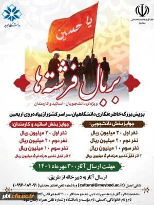 فراخوان شرکت در پویش بزرگ بر بال فرشته ها (خاطره نگاری از سفر پیاده روی اربعین)