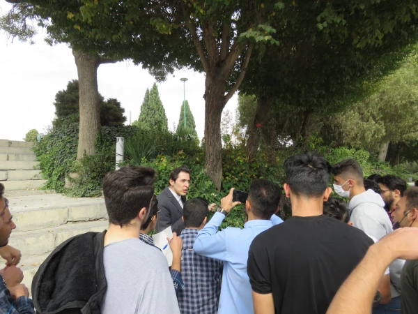 بازدید و گردش علمی  استاد فرح نسب از پارک ها و حیات وحش اصفهان 9