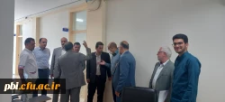بازدید ریاست ، معاونین و مسئولین محترم دانشگاه از روند برگزاری جشنواره تدریس برتر 5