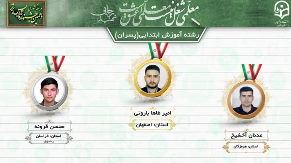 درخشش دانشجو معلمان پردیس شهید باهنر اصفهان در  دهمین جشنواره کشوری تدریس برتر منطقه ۶ 6
