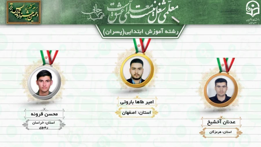 درخشش دانشجو معلمان پردیس شهید باهنر اصفهان در  دهمین جشنواره کشوری تدریس برتر منطقه ۶ 6