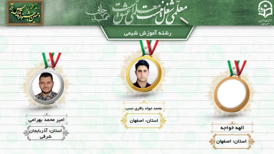 درخشش دانشجو معلمان پردیس شهید باهنر اصفهان در  دهمین جشنواره کشوری تدریس برتر منطقه ۶ 9