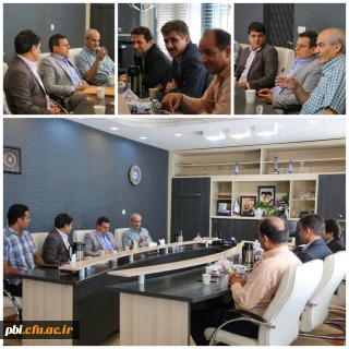 نشست صمیمی دکتر کجباف ، ریاست پردیس های استان اصفهان با دکتر اعتصامی مربی بین المللی کشتی و دکتر امامی مدرس کشتی 