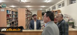 ابلاغ مسئولیت کتابخانه پردیس شهید باهنر به جناب دکتر باغی 2