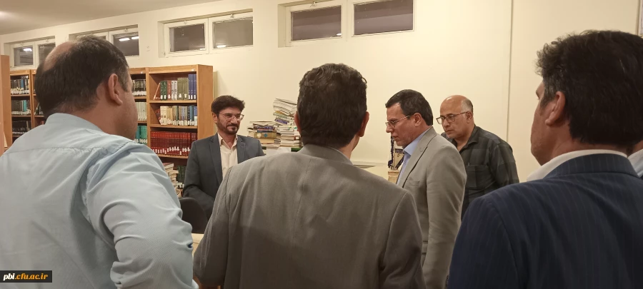 ابلاغ مسئولیت کتابخانه پردیس شهید باهنر به جناب دکتر باغی 3