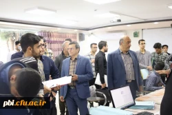 بازدید ریاست محترم دانشگاه فرهنگیان استان اصفهان از روند ثبت نام دانشجو های جدید الورود پریس شهید باهنر اصفهان 
 5