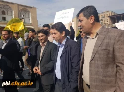 شرکت دانشجو معلمان پردیس شهید باهنر در راه پیمایی 13 آبان 9