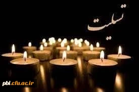 عرض تسلیت خدمت استاد گرامی جناب آقای نوروز هاشمی: