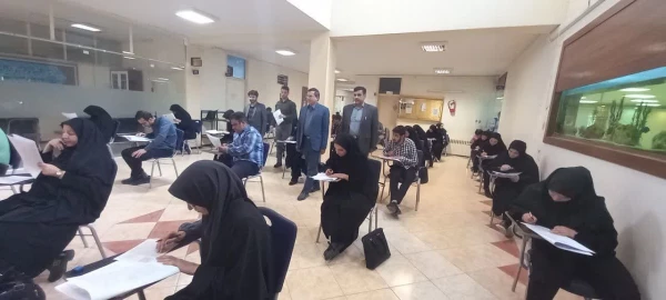 بازدید دکتر کجباف ریاست دانشگاه فرهنگیان استان و دکتر امینی مسئول نظارت استان از روند برگزاری آزمون پودمان مهارت آموزان 4