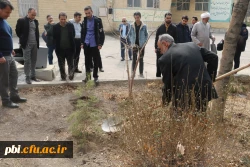 کاشت چندین اصله نهال توسط مسئولین  پردیس شهید باهنر اصفهان 
 3