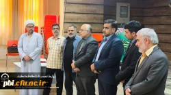 بازدید معاونت  دانشجویی پردیس شهید باهنر، علیرضا حاجی صادقیان به همراه سید علی رضوی مسئول حراست و حسینعلی امینی مسئول نظارت و ارزیابی استان از دانشگاه فرهنگیان، مرکز شهید سلیمانی شهرستان آران و بیدگل  2