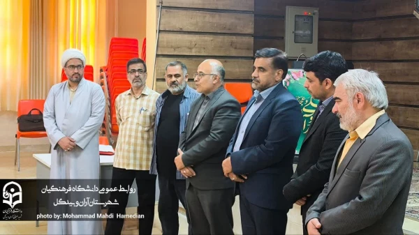 بازدید معاونت  دانشجویی پردیس شهید باهنر، علیرضا حاجی صادقیان به همراه سید علی رضوی مسئول حراست و حسینعلی امینی مسئول نظارت و ارزیابی استان از دانشگاه فرهنگیان، مرکز شهید سلیمانی شهرستان آران و بیدگل  2
