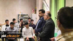 بازدید معاونت  دانشجویی پردیس شهید باهنر، علیرضا حاجی صادقیان به همراه سید علی رضوی مسئول حراست و حسینعلی امینی مسئول نظارت و ارزیابی استان از دانشگاه فرهنگیان، مرکز شهید سلیمانی شهرستان آران و بیدگل  3