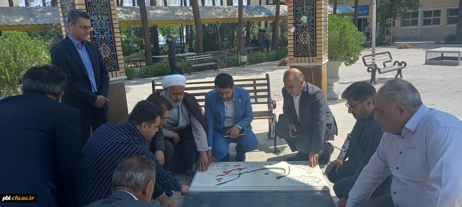 زیارت مزار شهدای گمنام دانشگاه با حضور دکتر ابراهیمی معاون فرهنگی و تربیتی دانشگاه  2