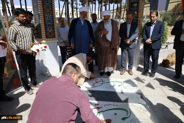 مراسم گرامی داشت هفته دفاع مقدس همراه با غبارروبی مزار شهدای گمنام و تجدید پیمان با شهدا 2