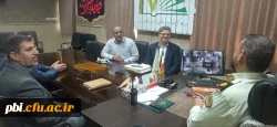 دیدار رئیس پردیس و حراست و مسئول دانشجویی پردیس شهید باهنر  با فرمانده کلانتری ۱۹ اصفهان 2