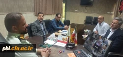 دیدار رئیس پردیس و حراست و مسئول دانشجویی پردیس شهید باهنر  با فرمانده کلانتری ۱۹ اصفهان 3