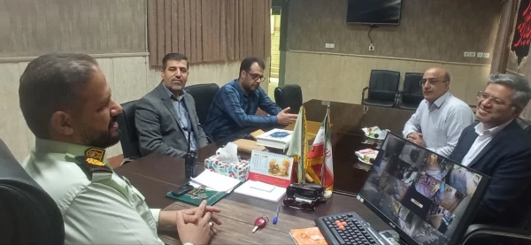 دیدار رئیس پردیس و حراست و مسئول دانشجویی پردیس شهید باهنر  با فرمانده کلانتری ۱۹ اصفهان 3