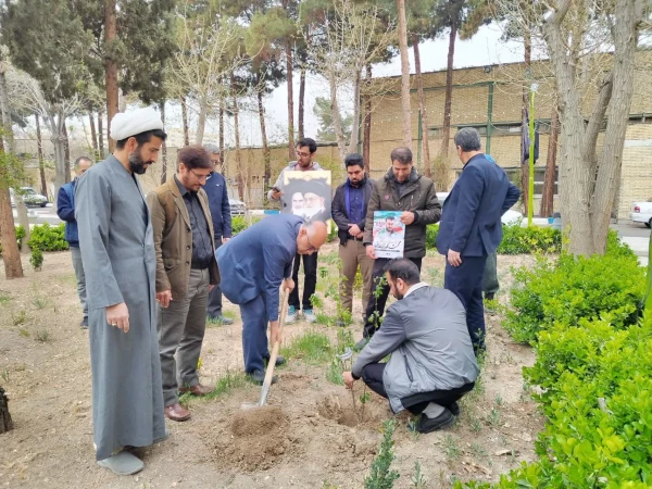 کاشت چند اصله نهال  در پردیس شهید باهنر به مناسبت روز شهدا 6